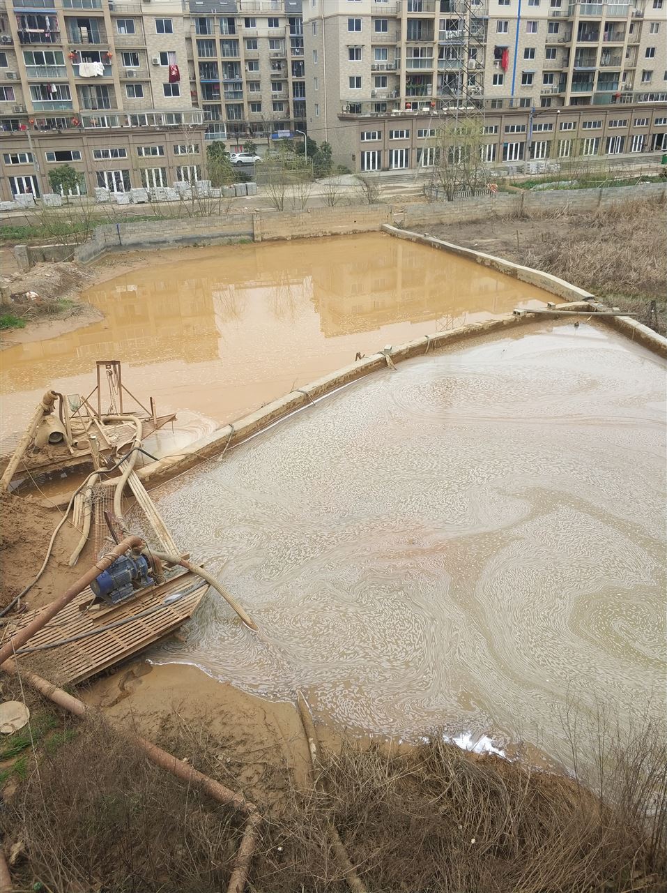 洞口沉淀池淤泥清理-厂区废水池淤泥清淤