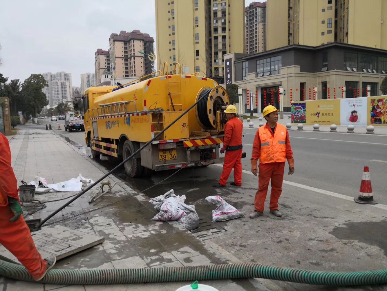 洞口排污管道清淤-管道清洗